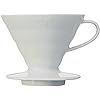 HARIO(ハリオ) V60透過ドリッパー02セラミックW 食洗機対応 1-4杯用 300ml ホワイト 日本製 VDC-02W