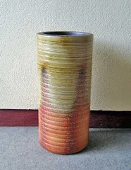 陶器傘立て 古信楽千段傘立 信楽焼 ヤマタツ陶業 TK-612 水抜き