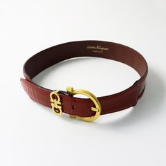 バーガンディCartier カルティエ ベルト レザー 本革 ワインレッド 金