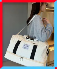 新品 キルティング トラベルバッグ 大容量旅行 ジムバッグ トート ファッション鞄 2泊旅行 バッグ 軽い 【送料無料】