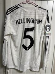 24-25 レアル・マドリード ホームスタジアムの ユニフォーム 5番 BELLINGHAM