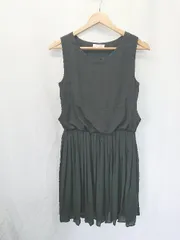 ◇ ⊂ AG by aquagirl エージーバイアクアガール プリーツ ミニ丈 ノースリーブ ワンピース サイズ2 ブラック レディース E  【1410230015511】のサムネイル