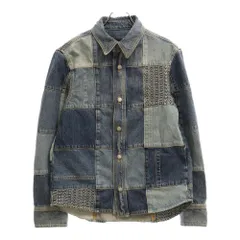 MARC JACOBS (マークジェイコブス) PATCHWORK DENIM SHIRT 2S4RTP004D04 24 パッチワークデニムシャツ インディゴのサムネイル