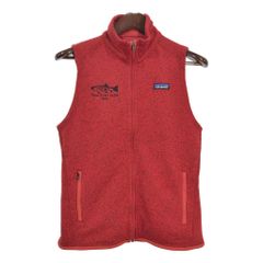 patagonia パタゴニア ベターセーター フリースベスト アウトドア レッド(レディース M)中古 古着 U3088