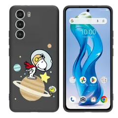 【特価商品】FOR nubia S 5G スマホケース耐衝撃TPU背面アイデア黒かわいい柄スマホケースFOR nubia S 5GG 全面保護ケース落下防止（ 宇宙飛行士）