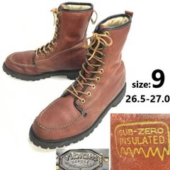 70s-80s?/Vintage★SUB ZERO INSULATED★Vibram Depose Montagna Block/ワークブーツ【26.5-27.0/brown】Leather/Boots/shoes◆sWB104-10