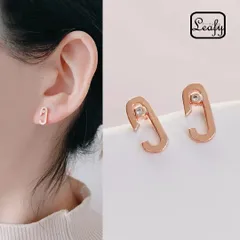 C型ピアス ミニピアス ピンクゴールド オーバル 小さめ オフィス レディース プレゼント バレンタイン ギフト 2026 春 卒業式 入学式 デート パーティー 可愛い 上品 アクセサリー ピアス