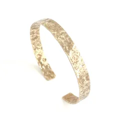 平面凹凸存在感 真鍮Brassバングル【ebb11】