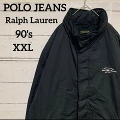 90's ポロラルフローレンジーンズカンパニー ナイロンジャケット  ブラック USA古