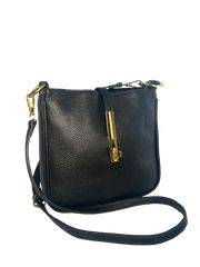 Samantha Thavasa ショルダーバッグ レザー シボ革 ゴールド金具 