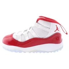 NIKE (ナイキ) AIR JORDAN 11 RETRO TD エアジョーダン11レトロ ハイカットスニーカー シューズ キッズ レッド/ホワイト 378040-116 US7C/13cm