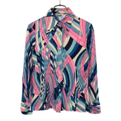 レナ 総柄 長袖 シャツ Lena ブラウス レディース 古着 【240401】 メール便可