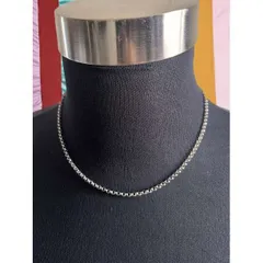 ステンレス製 50cm ロールチェーンネックレス シンプル NS