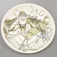 [중고] 접시·찻잔 흰 수염 신작 그림 접시 [이치 반 복권 원피스 EX 악마를 묵는 자들] E상