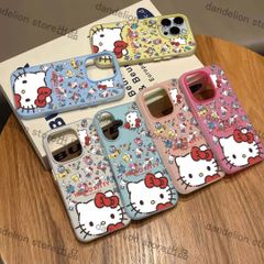 スマホケース　キティーちゃん　iPhone対応　アイフォンケース　iPhone16pro/16promax/15/14/13/12/11　可愛いケース　海外限定　新品未使用　6カラー選択可能