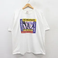XL/古着 フルーツオブザルーム 半袖 ビンテージ Tシャツ メンズ 00s 企業広告 風船 大きいサイズ コットン クルーネック 白 ホワイト 25may