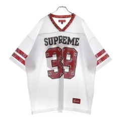 SUPREME Football Bandana Jersey 39 Lサイズ Supreme Bandana Football Jersey Blue