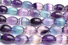 マルチカラー フローライト 10x14mm チューブ １連（約３８ｃｍ） パワーストーン 天然石 _RG446
