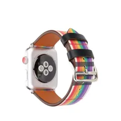 [42/44/45/49mm/レインボー]Apple Watch バンド ベルト