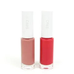 オルビス ネイルカラー レディッシュベージュ他 残半量以上 2点セット まとめて コスメ レディース 7mlサイズ ORBIS 【中古】