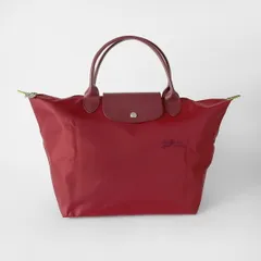 新品 ロンシャン LONGCHAMP ハンドバッグ ル プリアージュ グリーン トップハンドルバッグ Mサイズ ポムグラネート