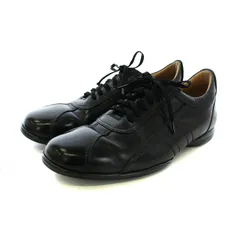 バーバリー BURBERRY 革靴 スニーカー レザーシューズ ラウンドトゥ ホースロゴ型押し 26cm 黒 ブラック BU1390 ■GY18 /MQのサムネイル