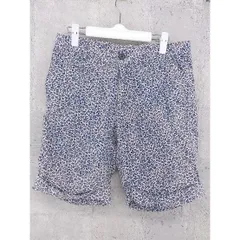 ◇ nano universe ナノユニバース 花柄 ショートパンツ サイズM ネイビー ホワイト レディース 【中古】 【1002801481223】のサムネイル