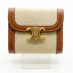 CELINE トリオンフ 三つ折り財布 チェック柄 限定品 - メルカリ