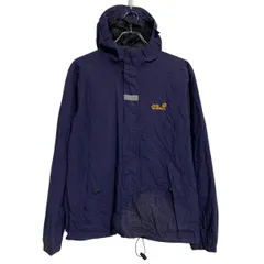 Jack Welfskin ジャケット L 程 パープルネイビー ジップアップ マウンテンパーカー ワンポイント ロゴ 古着卸 アメリカ仕入 a701-6870