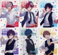 【中古】キャラカード 全6種セット クリアカード 「Crazy Raccoon×GiGO コラボカフェ」