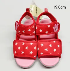 【正規品】ミキハウス ホットビスケッツ ジャージ素材サンダル 72-9402-570　19.0cm　新品(難あり)