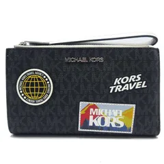 マイケルコース 長財布 MICHAEL KORS MKリストレット スマートフォンウォレット 35R5STVW3B BLACK アウトレット レディース