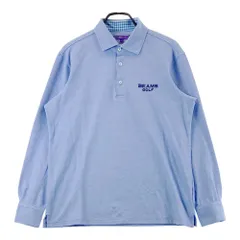 サイズ：L BEAMS GOLF ビームスゴルフ  長袖ポロシャツ  ブルー系 [240101330766]# ゴルフウェア メンズ ストスト