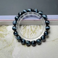 綺麗 EU製 ★ブルータイガーアイ★パワーストーン ブレスレット 天然石 きれいめ 成功 幸運 ギフト プレゼント1 約10-10.3mm ZB8637