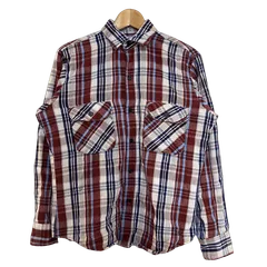 【むつ75-092802】FIVE BROTHER 70s～80s ヘビーネルシャツ【併売】【中古】【メンズ】