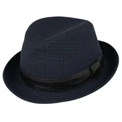 HERMES　エルメス　ハット　帽子　ネイビー　小紋　頭周り60　美品 HERMES エルメス ハット 帽子 ネイビー 小紋 頭周り60 美品 【公式通販】