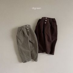 韓国子供服　ベビー　コーデュロイパンツ　冬　80cm90cm digreen