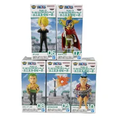 ワンピース WCF ワールドコレクタブルフィギュア エニエス・ロビー2 5点セット 中古未開封品 サンジ そげキング ゾロ フランキー 旗