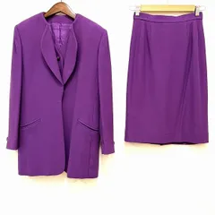 #anc 銀座マギー ギンザマギー スカートスーツ 9 紫 セットアップ スリーピース レディース [937022]