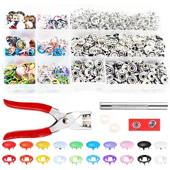 丸型スナップボタン スナップボタン 金属性 アメリカンスナップ 金属 マルチプライヤー 付き 200個