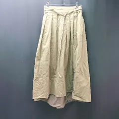 ◇ niko and … ウエストゴム 無地　シンプル カジュアル ロング フレア スカート サイズ③ グリーン レディース E  【1310300002291】