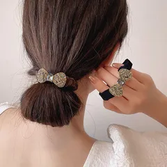 シュシュ ヘアゴム  サテンフリル 髪留め 髪飾り6JIAR003HC訳アリ品