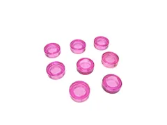 レゴ★未使用！ピンク色の丸い１×１クリアタイル８点セット