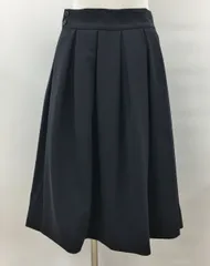 フラスク FLSK ボックスプリーツスカート 40 ネイビー系 未使用 2503WS018