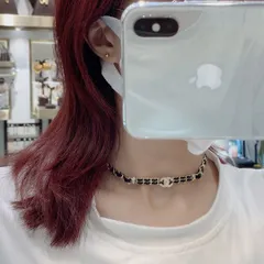 【今日特価】Chanel シャネル 2024 年新モデル 皮紐ネックレス ブランドの Ch@nel 文字付き 黒皮紐ネックレス 送料無料！在庫限定セール価格！-MM輸入