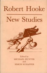 Robert Hooke New Studies HC