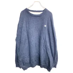 Champion ロゴスウェット トレーナー 2XLサイズ チャンピオン ビッグサイズ ネイビー 古着卸 アメリカ仕入 t2406-3940