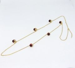 バカラ Baccarat レ スポワ ドゥ ミュルミュール クリスタル ロングネックレス ピオニー シルバー925★美品
