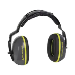 【新着商品】グレー 軽量約200g 遮音値:26dB シンプル構造のエントリーモデル ヘッドバンド型イヤーマフ LIGHT INTERLAGOS デルタプラス(DELTAPLUS)
