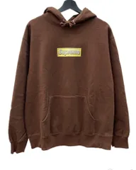 シュプリーム SUPREME 22SS Bling Box Logo Hooded Sweatshirt ブリング ボックスロゴ フーディ パーカー 茶 パーカ ロゴ ブラウン Mサイズ 104MT-2081